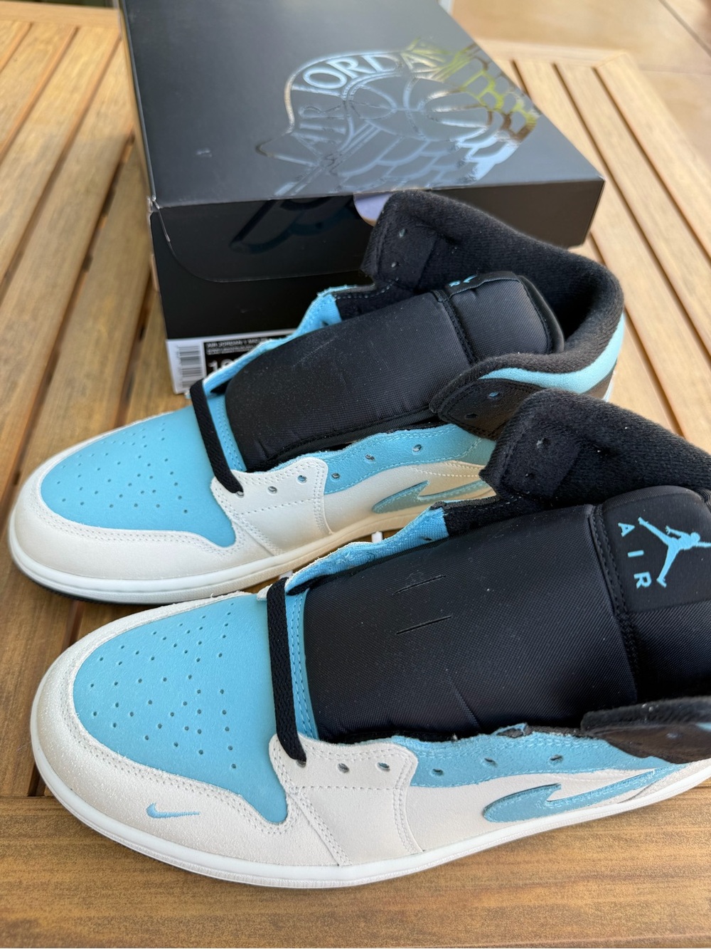 Nike Jordan 1 mid blue chill size 10 - Picture 5 of 5